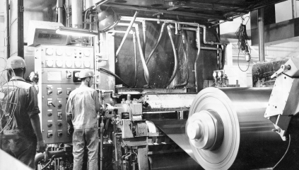 Produced cold rolled steel plates (first in Korea)