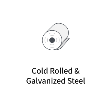 cold rolled & galvanized steel